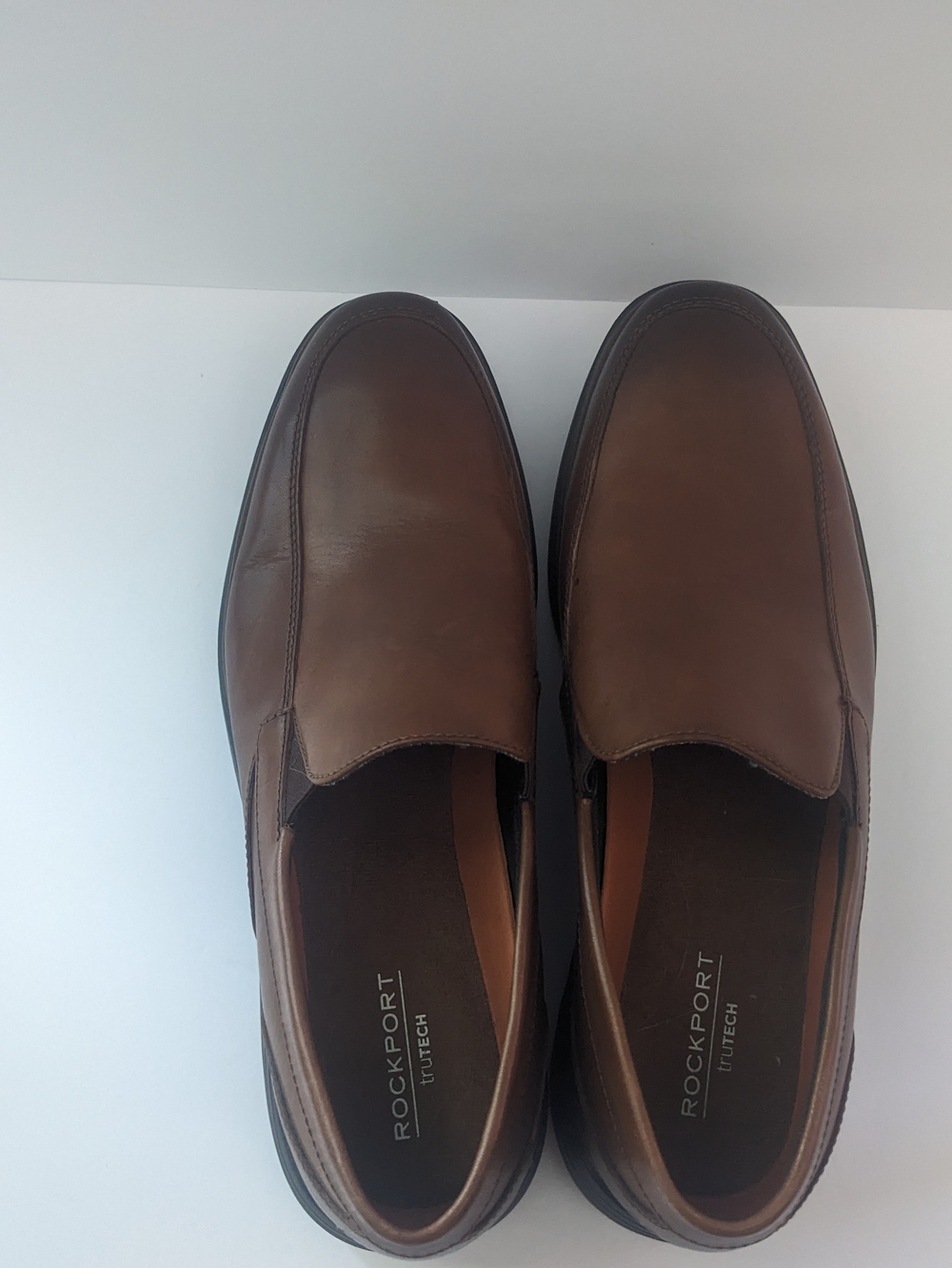 Rockport Trutech Men’s Brown Slip-On Leather  Loafers 8